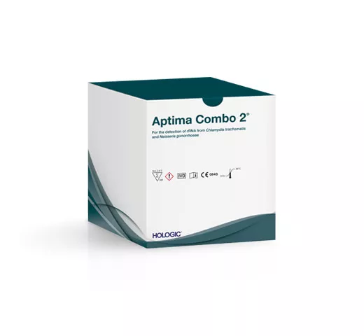 Image de la boîte de tests Aptima Combo 2® (pour CT/NG) sur fond blanc